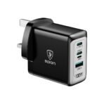 شاحن جداري عالمي 100 واط (2 منفذ تايب سي + USB+ منفذ ايفون)