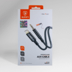 ⁦وصلة Aux للايفون ماركة SPON قماش 2 متر⁩ - الصورة ⁦4⁩