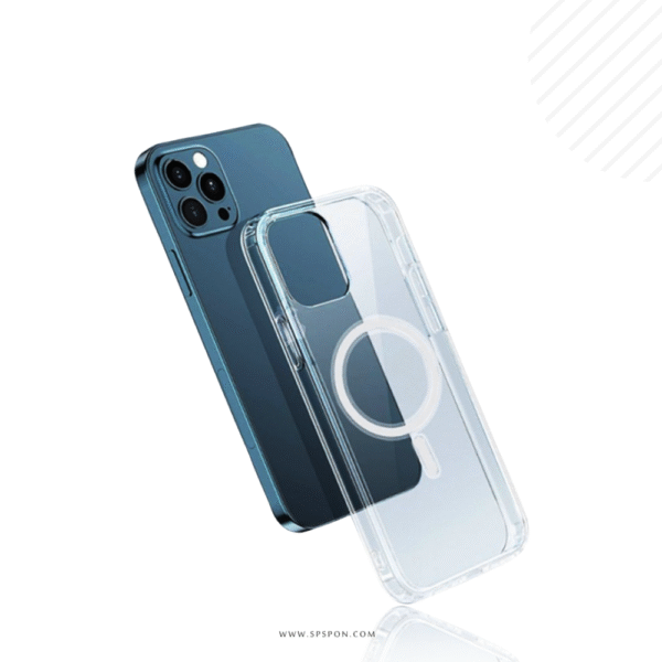 كفر حماية شفاف للايفون تدعم ماج سيف